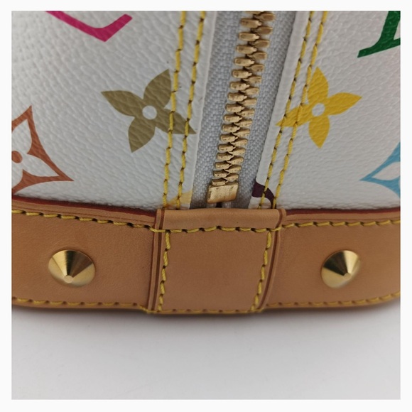 Auth Louis Vuitton Murakami Alma White Multi Color Monogram Bag Collectors Grade - Picture 10 of 10